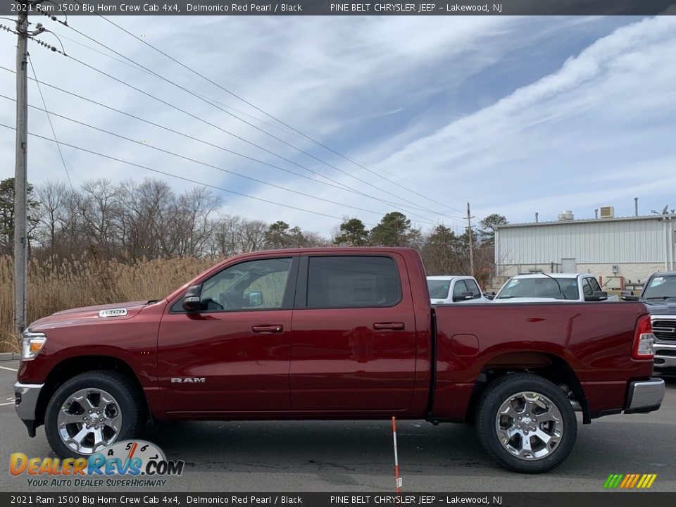 Delmonico Red Pearl 2021 Ram 1500 Big Horn Crew Cab 4x4 Photo #4