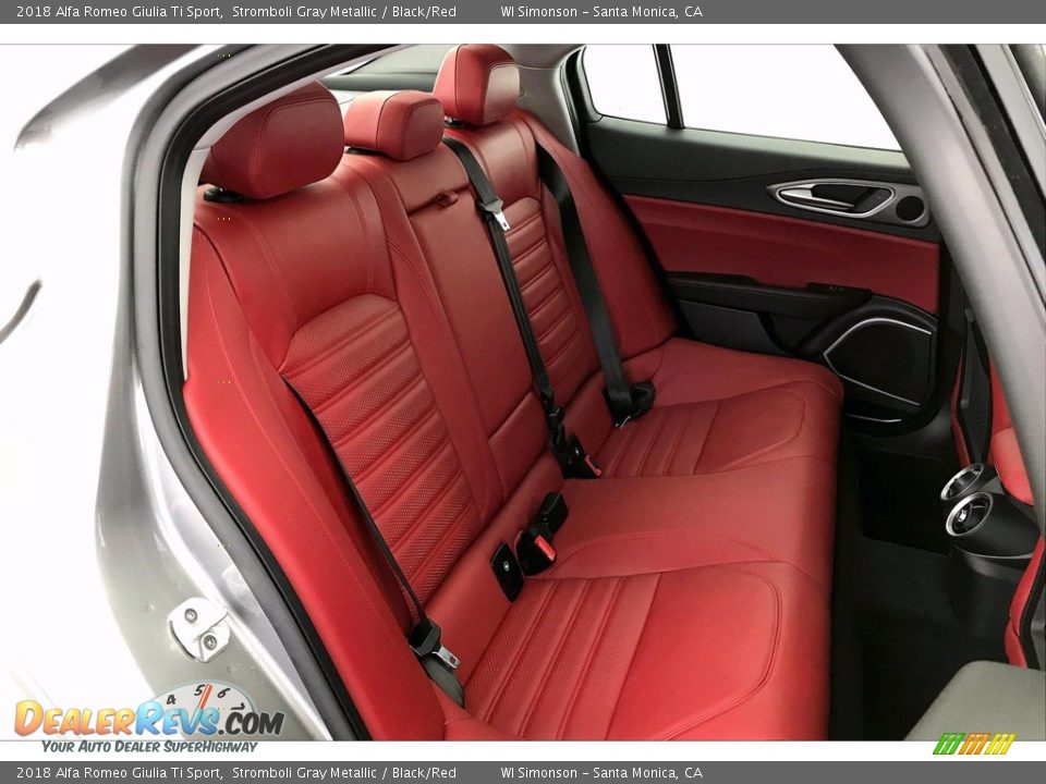 Rear Seat of 2018 Alfa Romeo Giulia Ti Sport Photo #19