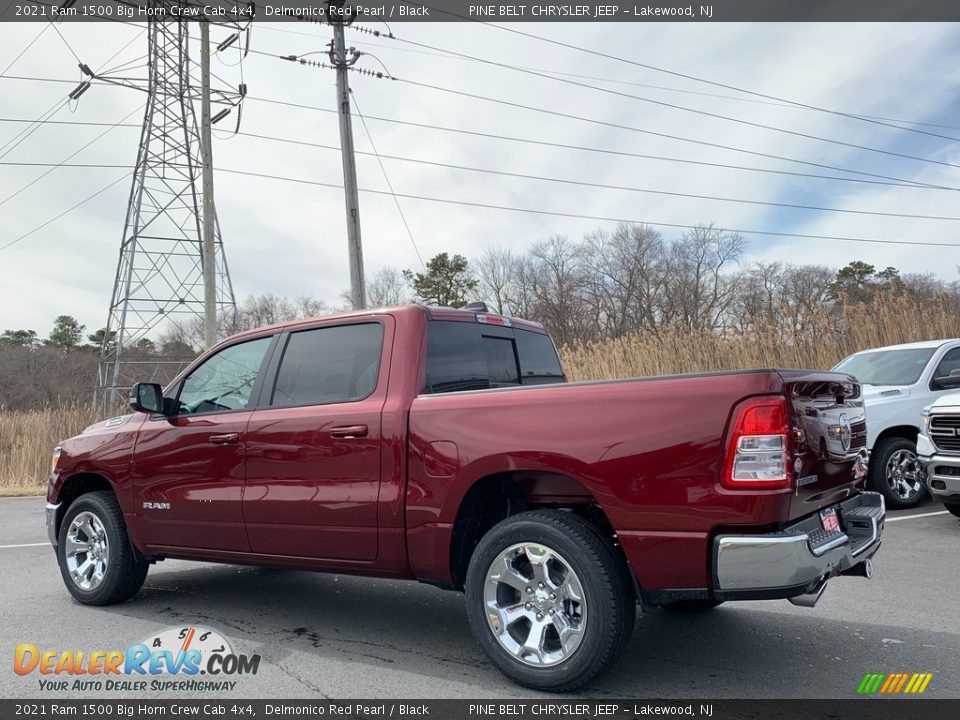 2021 Ram 1500 Big Horn Crew Cab 4x4 Delmonico Red Pearl / Black Photo #6