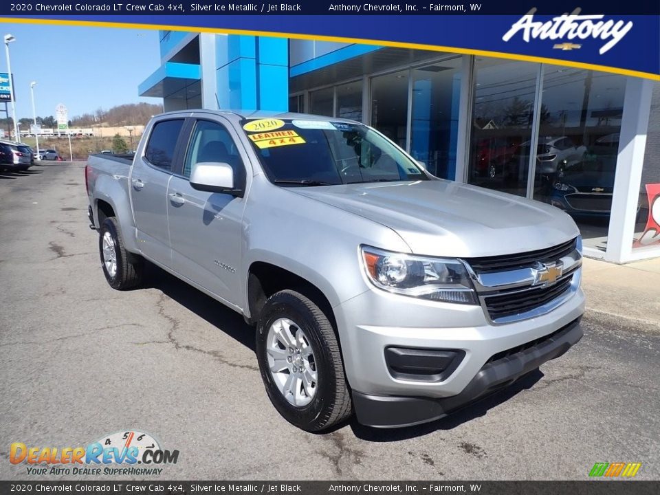 2020 Chevrolet Colorado LT Crew Cab 4x4 Silver Ice Metallic / Jet Black Photo #1