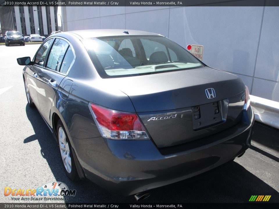 2010 Honda Accord EX-L V6 Sedan Polished Metal Metallic / Gray Photo #3