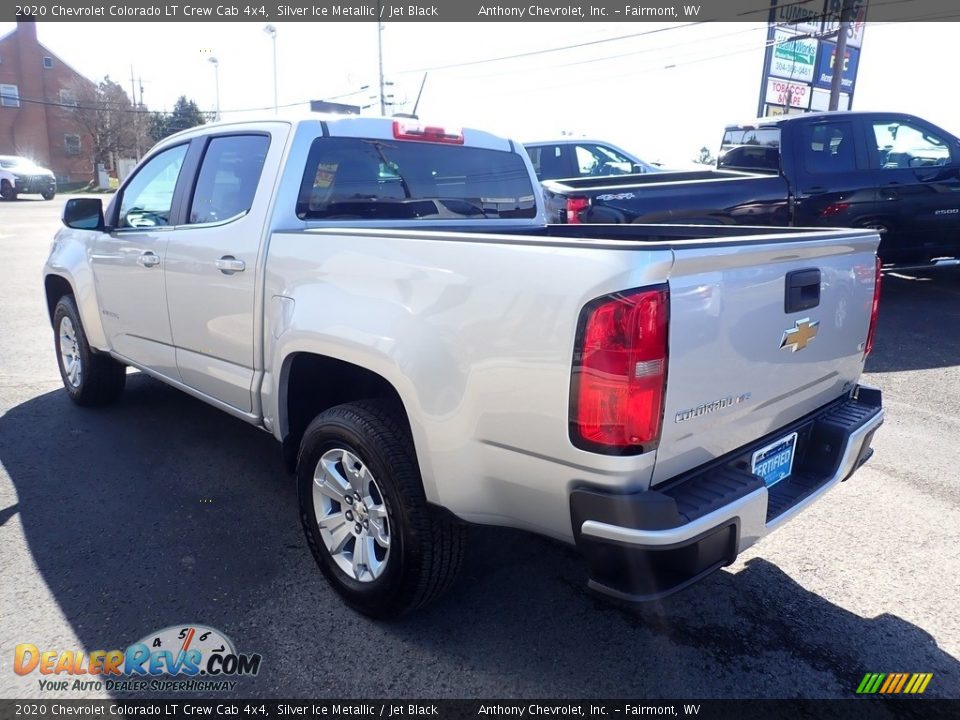 2020 Chevrolet Colorado LT Crew Cab 4x4 Silver Ice Metallic / Jet Black Photo #6