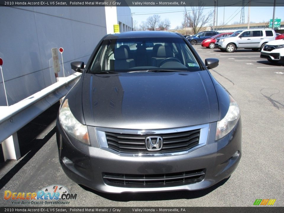 2010 Honda Accord EX-L V6 Sedan Polished Metal Metallic / Gray Photo #8