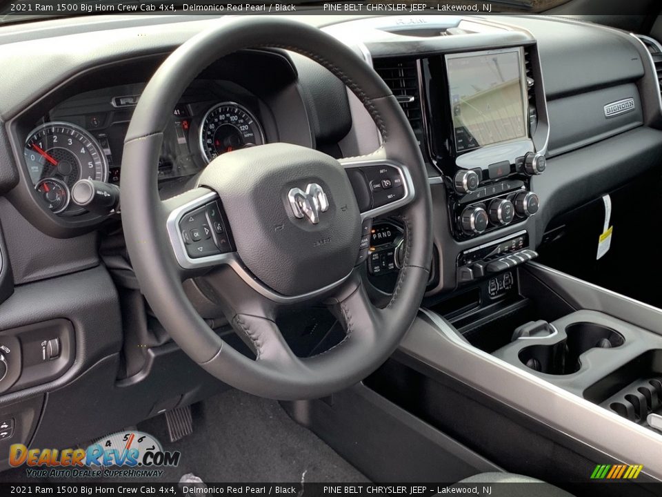 Dashboard of 2021 Ram 1500 Big Horn Crew Cab 4x4 Photo #12