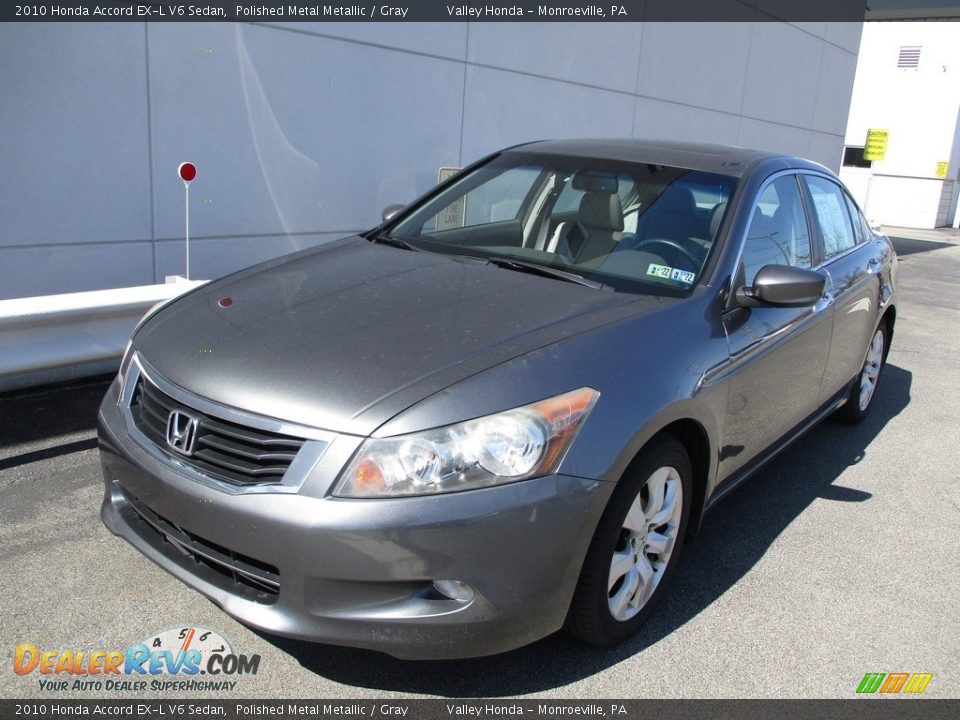 2010 Honda Accord EX-L V6 Sedan Polished Metal Metallic / Gray Photo #9