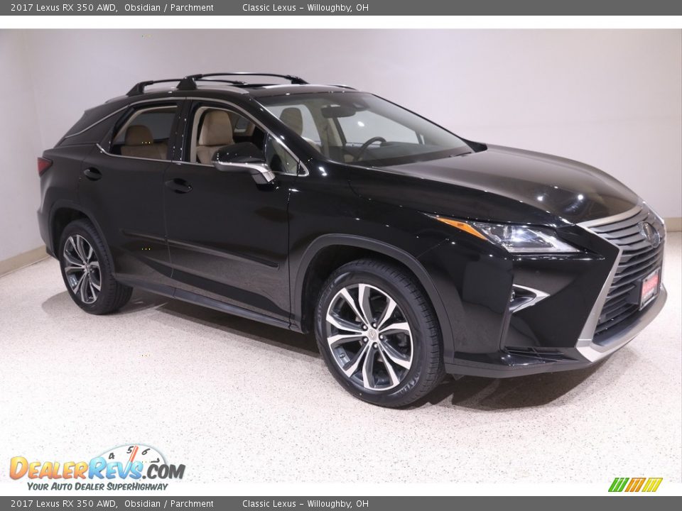 2017 Lexus RX 350 AWD Obsidian / Parchment Photo #1