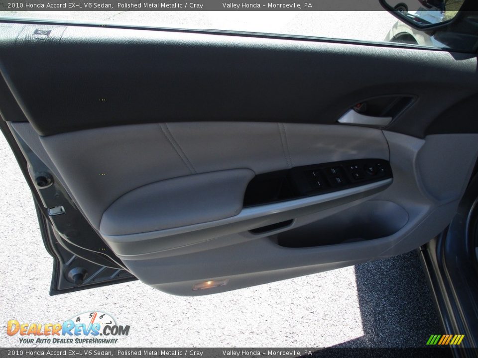 2010 Honda Accord EX-L V6 Sedan Polished Metal Metallic / Gray Photo #10