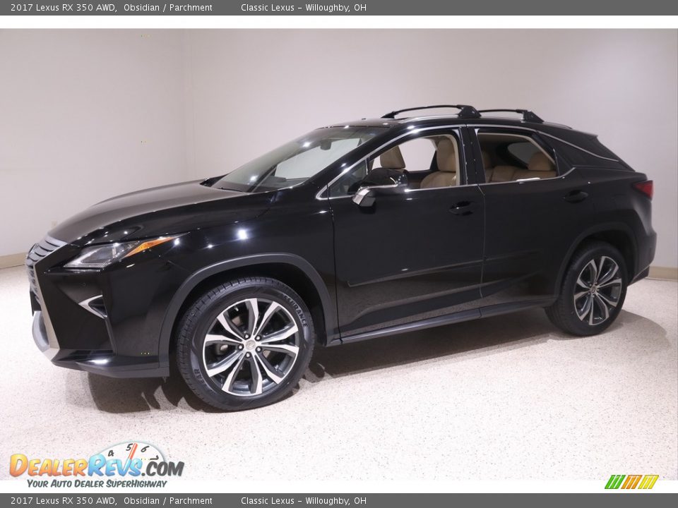 2017 Lexus RX 350 AWD Obsidian / Parchment Photo #3