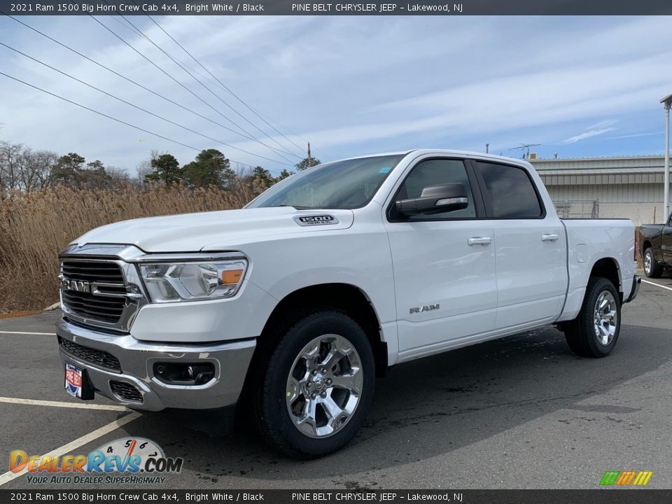 2021 Ram 1500 Big Horn Crew Cab 4x4 Bright White / Black Photo #1