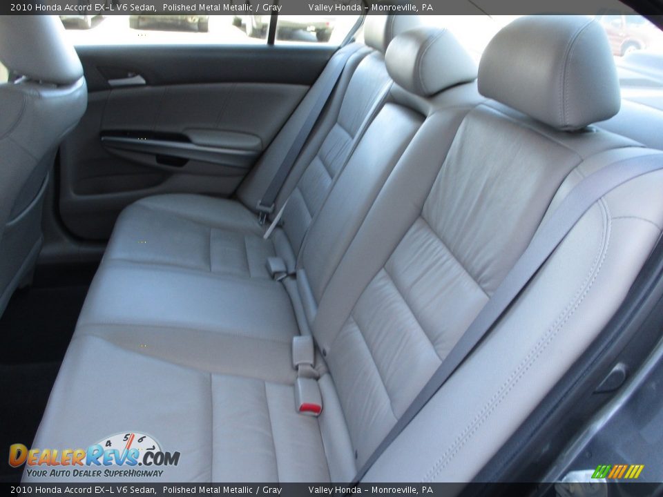2010 Honda Accord EX-L V6 Sedan Polished Metal Metallic / Gray Photo #13