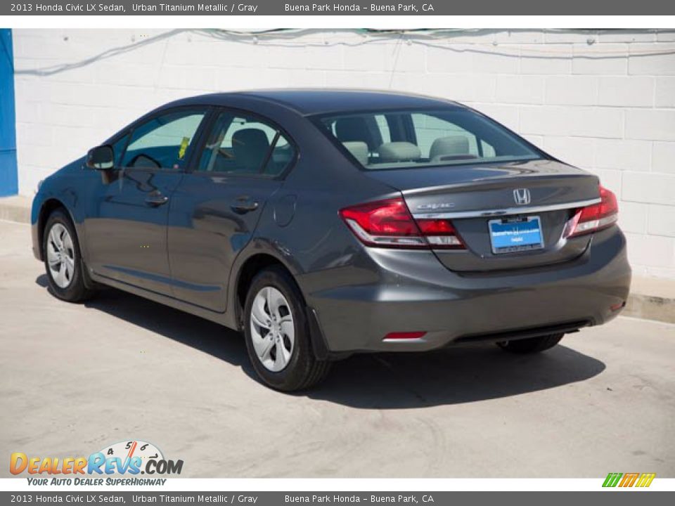 2013 Honda Civic LX Sedan Urban Titanium Metallic / Gray Photo #2
