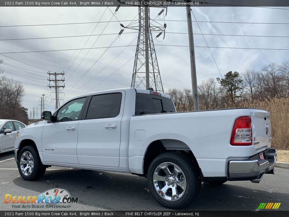 2021 Ram 1500 Big Horn Crew Cab 4x4 Bright White / Black Photo #6