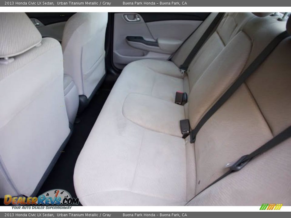 2013 Honda Civic LX Sedan Urban Titanium Metallic / Gray Photo #4