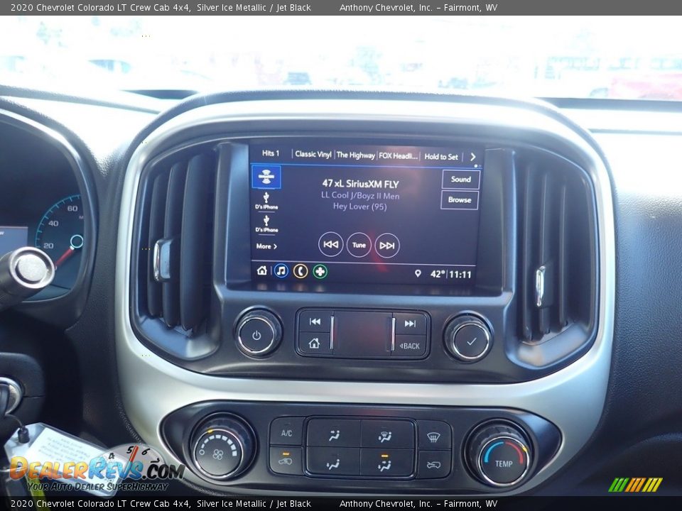 2020 Chevrolet Colorado LT Crew Cab 4x4 Silver Ice Metallic / Jet Black Photo #17