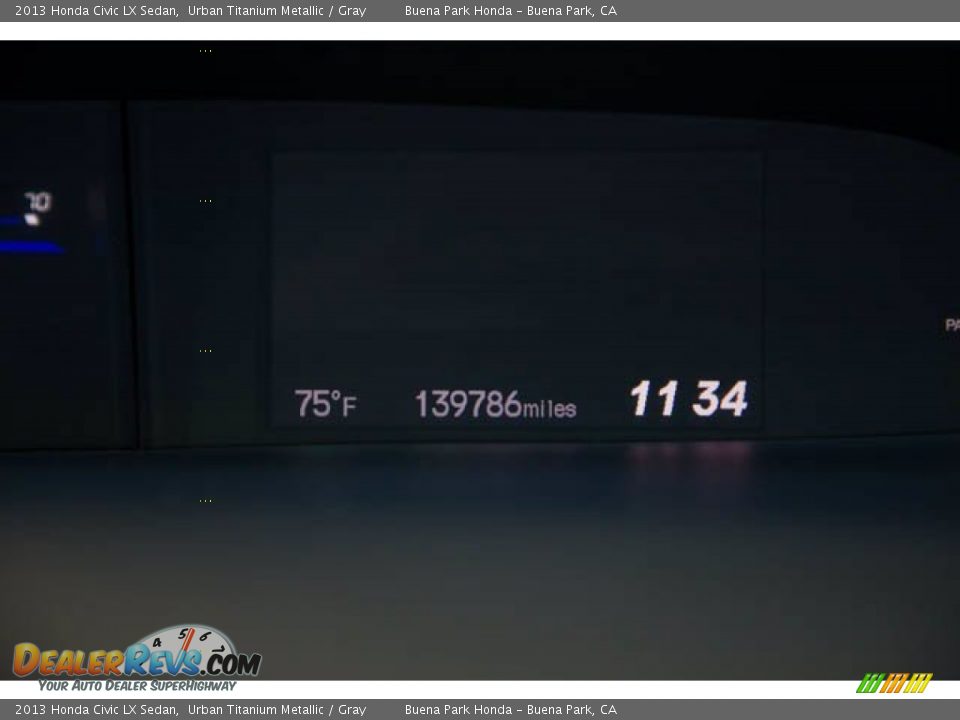 2013 Honda Civic LX Sedan Urban Titanium Metallic / Gray Photo #6