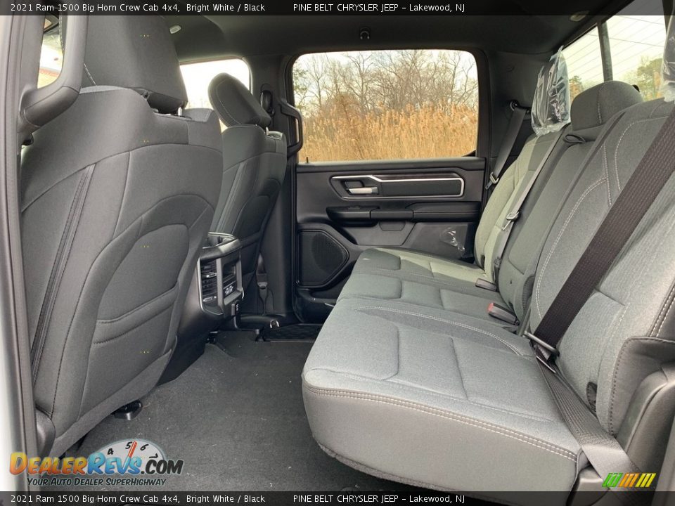 Rear Seat of 2021 Ram 1500 Big Horn Crew Cab 4x4 Photo #9