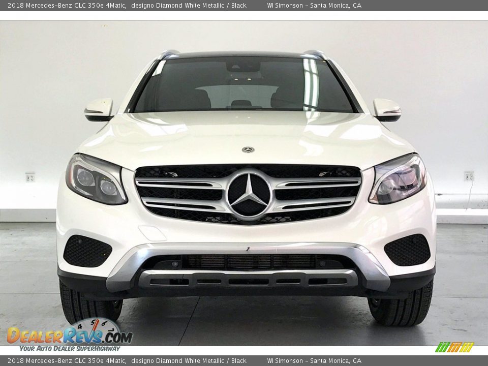 2018 Mercedes-Benz GLC 350e 4Matic designo Diamond White Metallic / Black Photo #2