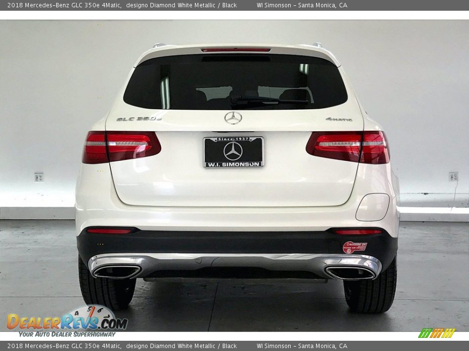 2018 Mercedes-Benz GLC 350e 4Matic designo Diamond White Metallic / Black Photo #3