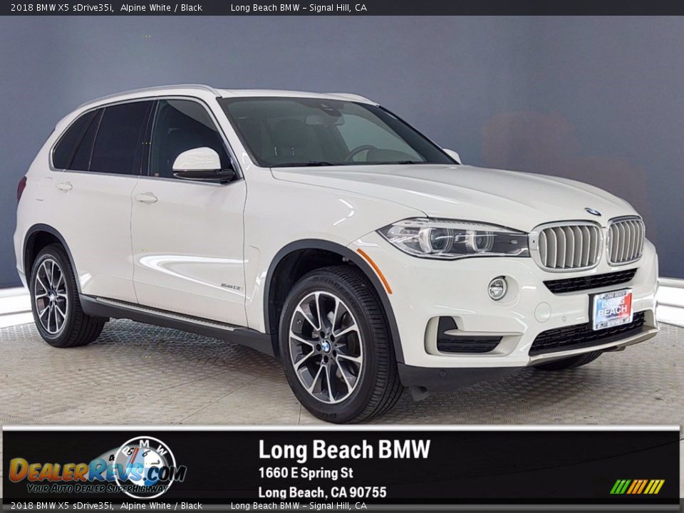 2018 BMW X5 sDrive35i Alpine White / Black Photo #1