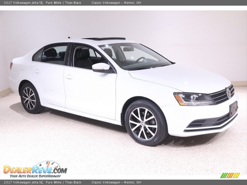 2017 Volkswagen Jetta SE Pure White / Titan Black Photo #1