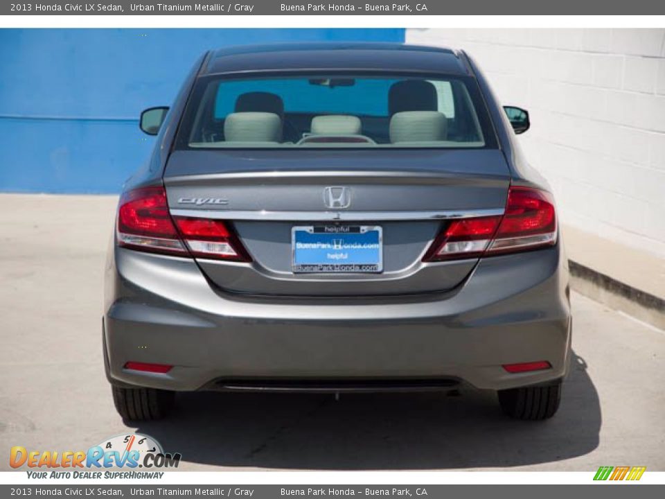 2013 Honda Civic LX Sedan Urban Titanium Metallic / Gray Photo #11