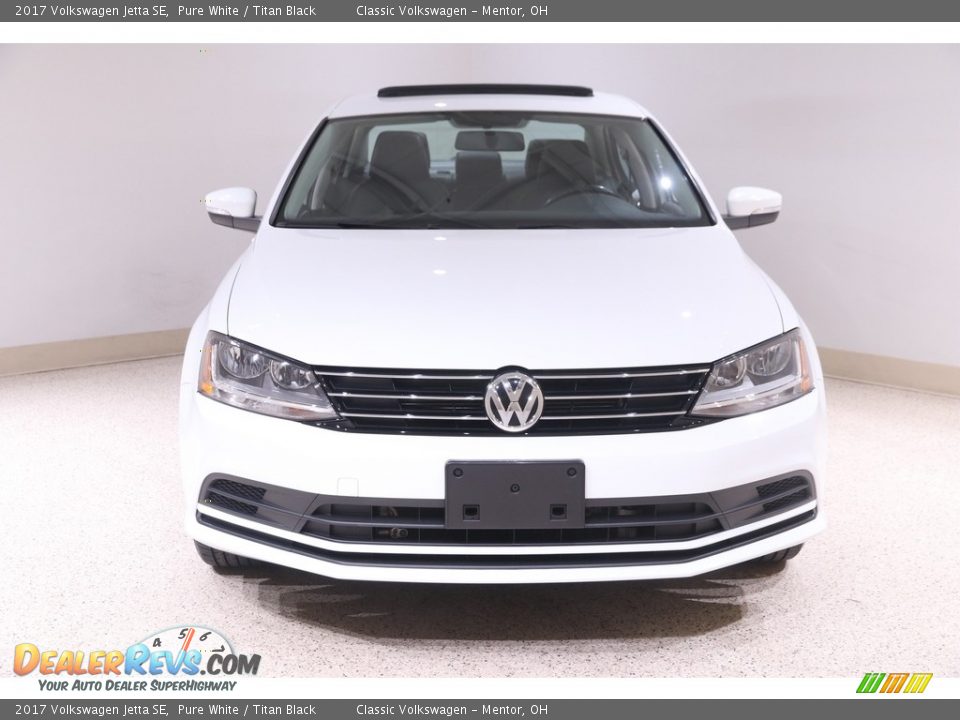 2017 Volkswagen Jetta SE Pure White / Titan Black Photo #2