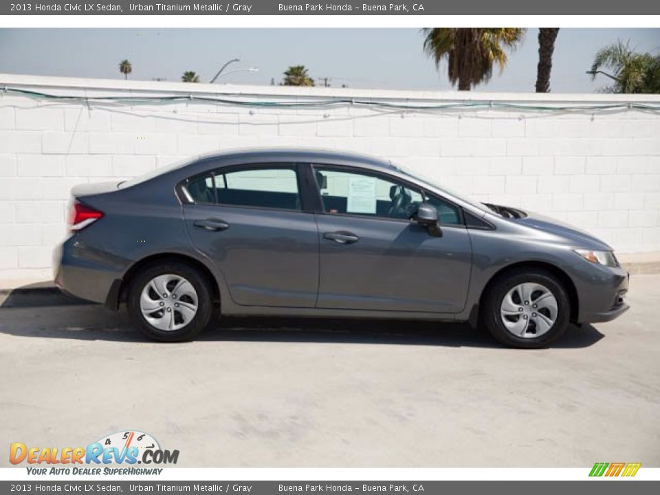2013 Honda Civic LX Sedan Urban Titanium Metallic / Gray Photo #14