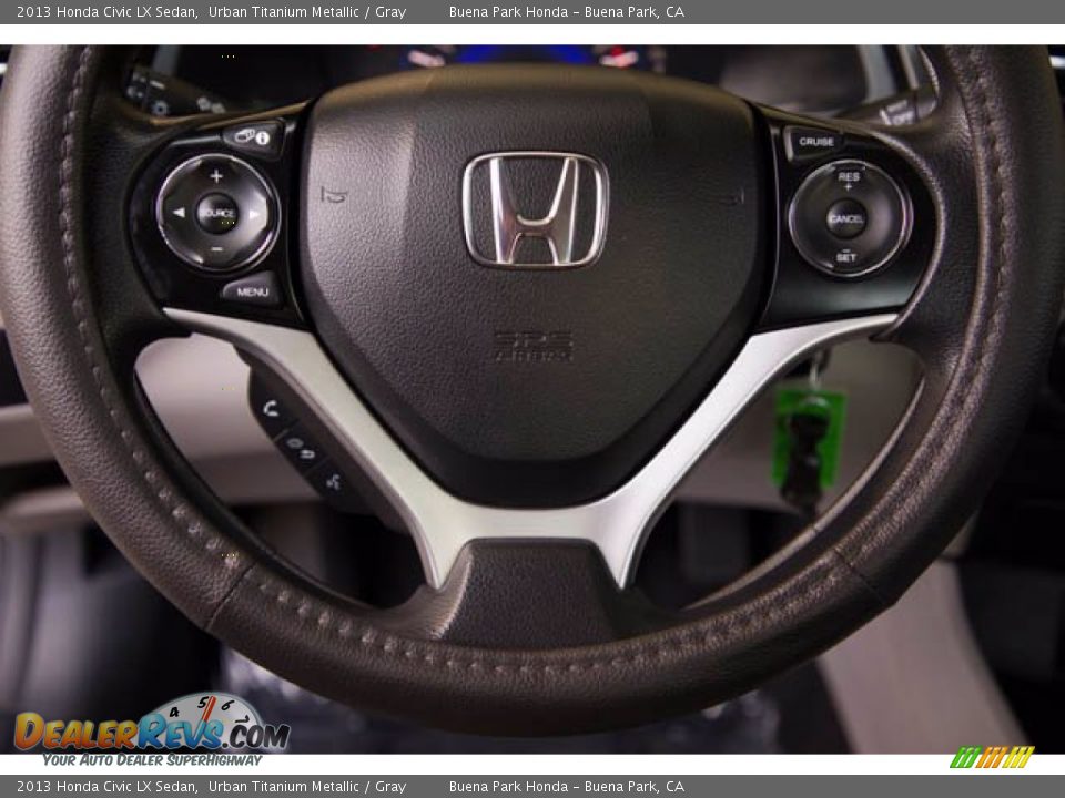 2013 Honda Civic LX Sedan Urban Titanium Metallic / Gray Photo #15