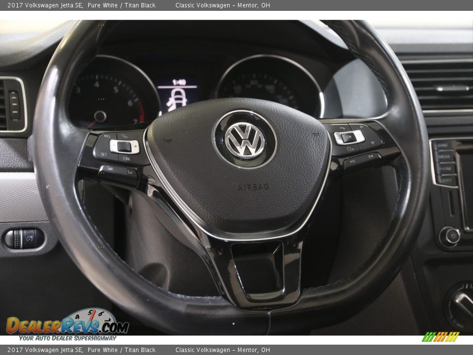 2017 Volkswagen Jetta SE Pure White / Titan Black Photo #7