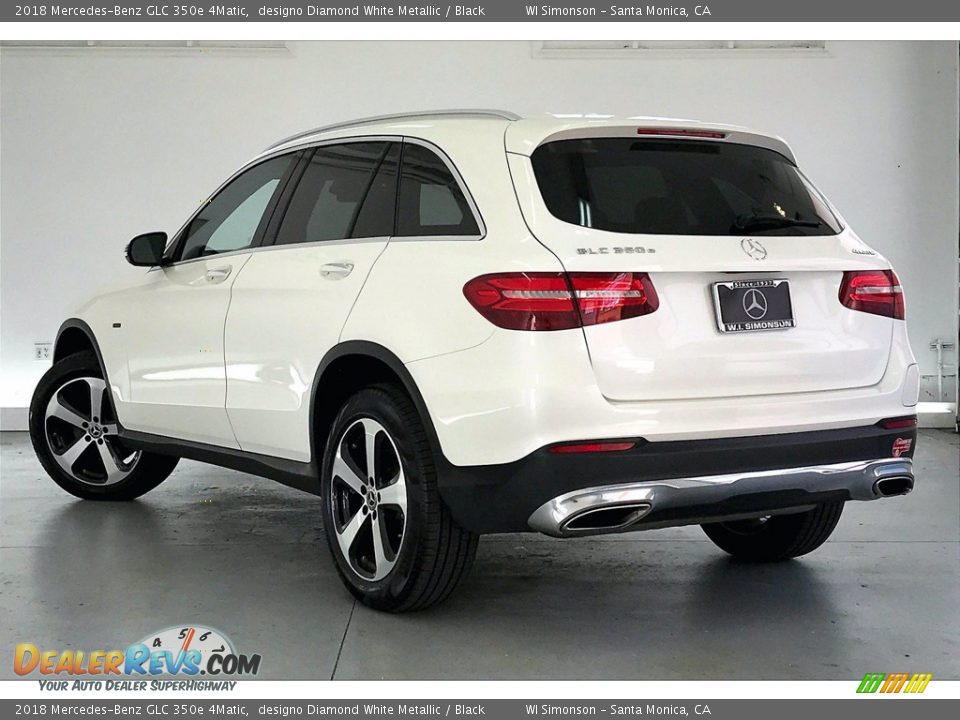 2018 Mercedes-Benz GLC 350e 4Matic designo Diamond White Metallic / Black Photo #10