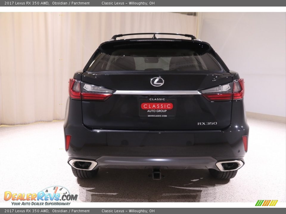 2017 Lexus RX 350 AWD Obsidian / Parchment Photo #23