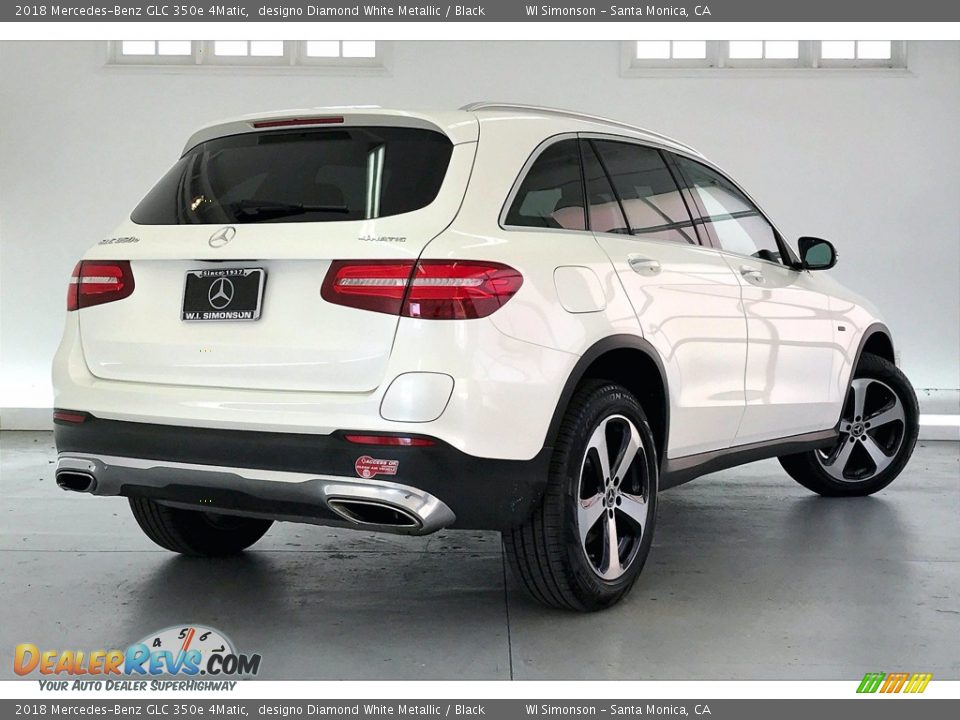 2018 Mercedes-Benz GLC 350e 4Matic designo Diamond White Metallic / Black Photo #13