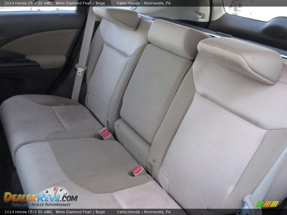2014 Honda CR-V EX AWD White Diamond Pearl / Beige Photo #13