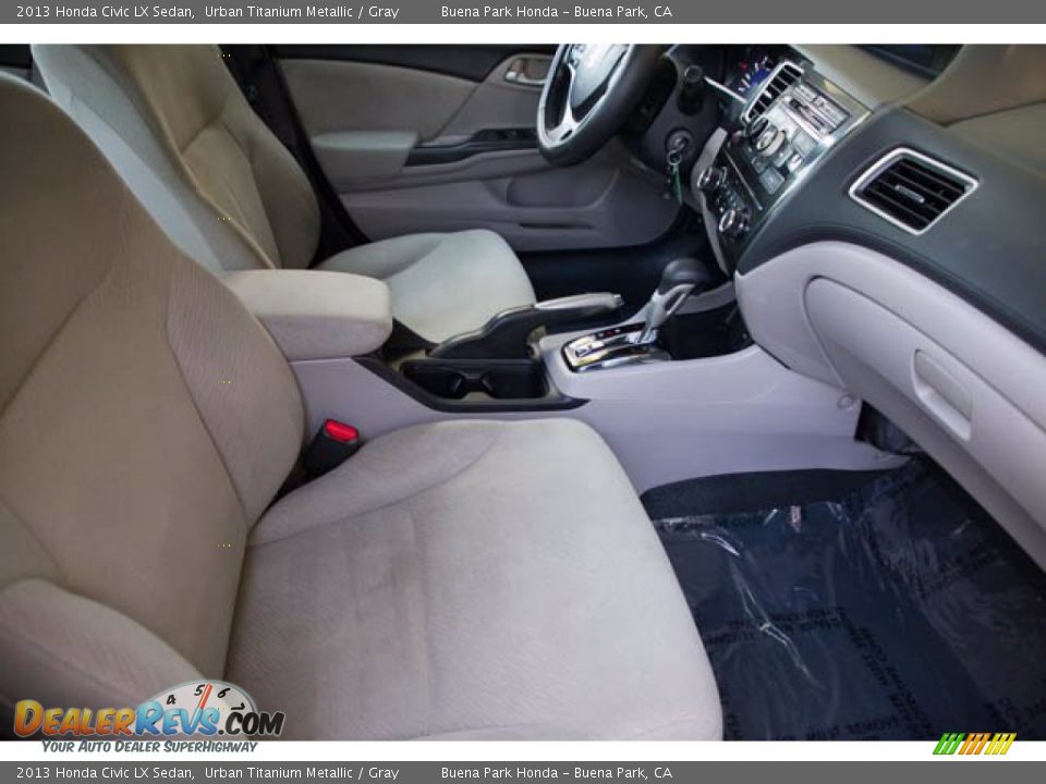 2013 Honda Civic LX Sedan Urban Titanium Metallic / Gray Photo #22