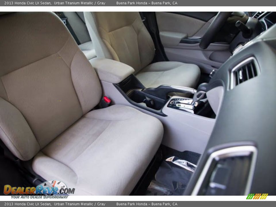 2013 Honda Civic LX Sedan Urban Titanium Metallic / Gray Photo #23