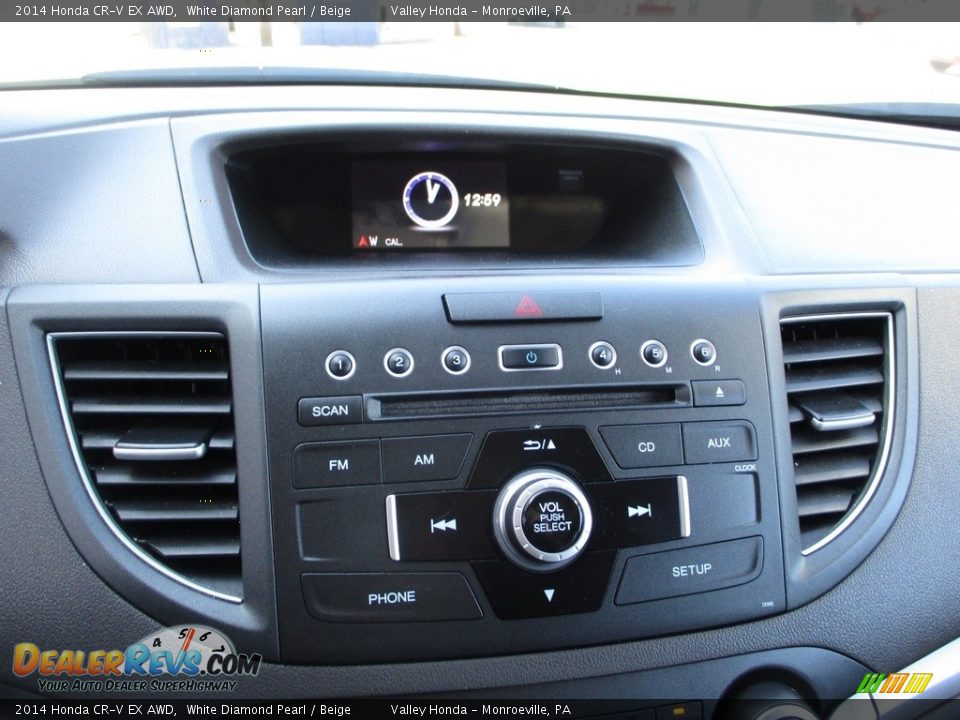 2014 Honda CR-V EX AWD White Diamond Pearl / Beige Photo #15