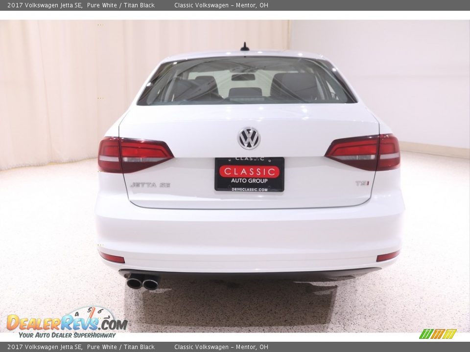 2017 Volkswagen Jetta SE Pure White / Titan Black Photo #16