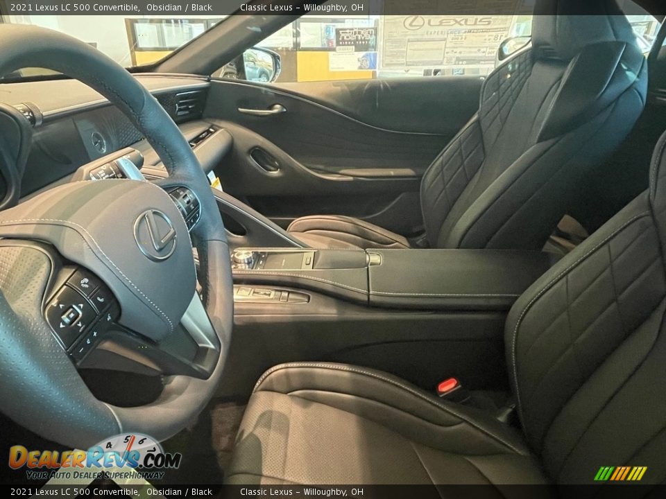 Black Interior - 2021 Lexus LC 500 Convertible Photo #2