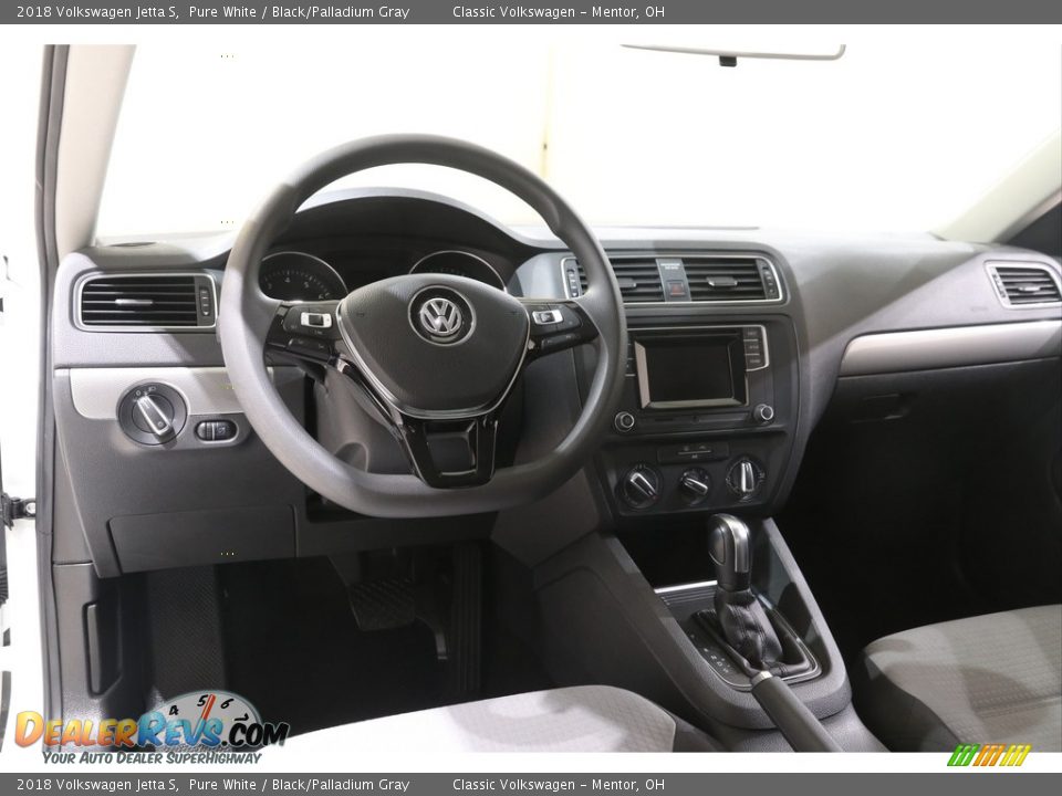 2018 Volkswagen Jetta S Pure White / Black/Palladium Gray Photo #6