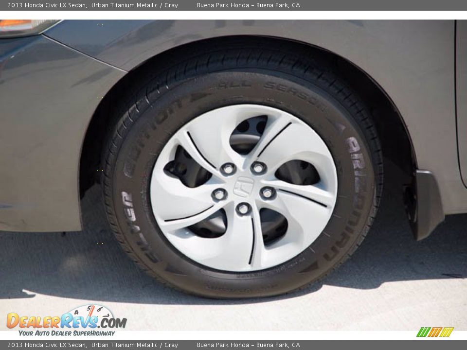 2013 Honda Civic LX Sedan Urban Titanium Metallic / Gray Photo #36