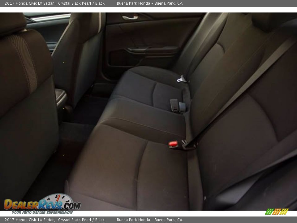 2017 Honda Civic LX Sedan Crystal Black Pearl / Black Photo #4
