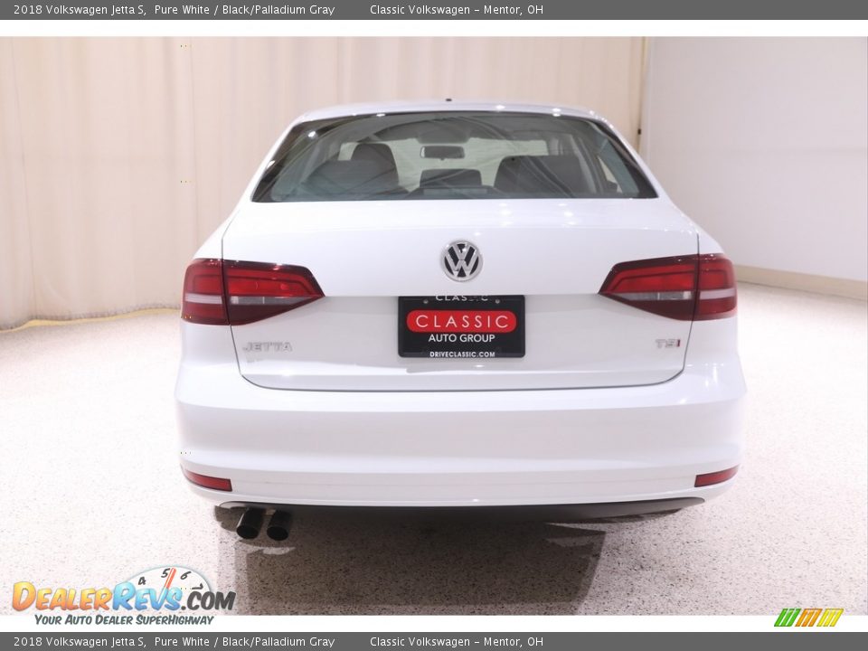 2018 Volkswagen Jetta S Pure White / Black/Palladium Gray Photo #16