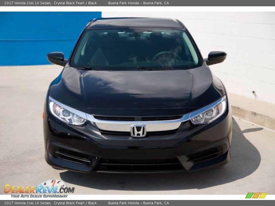 2017 Honda Civic LX Sedan Crystal Black Pearl / Black Photo #7