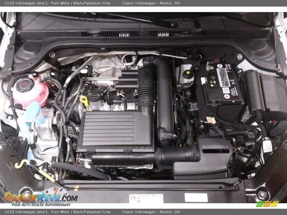 2018 Volkswagen Jetta S Pure White / Black/Palladium Gray Photo #17