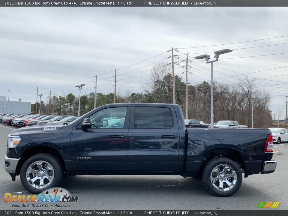 2021 Ram 1500 Big Horn Crew Cab 4x4 Granite Crystal Metallic / Black Photo #4