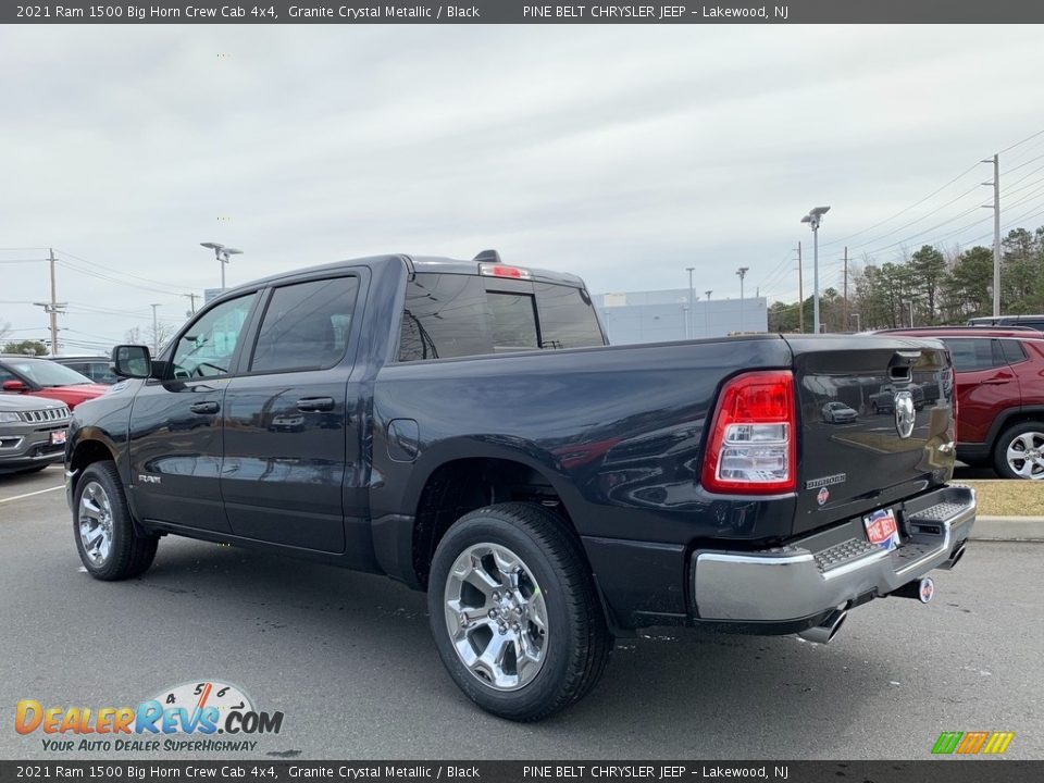 2021 Ram 1500 Big Horn Crew Cab 4x4 Granite Crystal Metallic / Black Photo #6