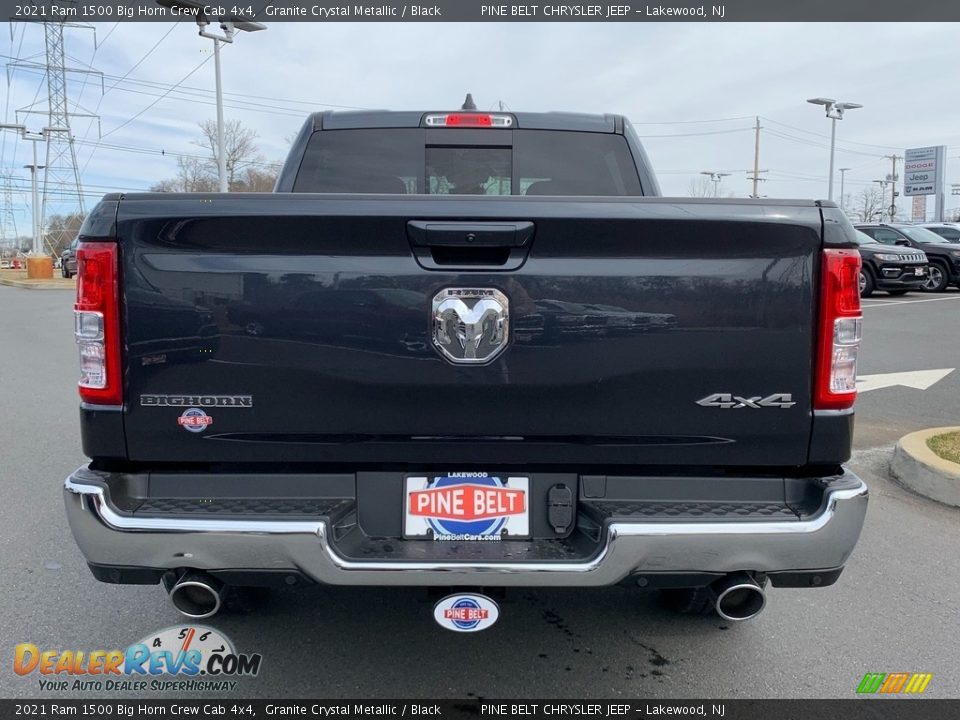 2021 Ram 1500 Big Horn Crew Cab 4x4 Granite Crystal Metallic / Black Photo #7