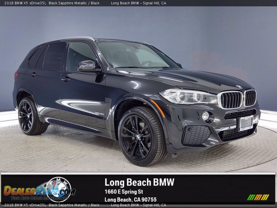 2018 BMW X5 sDrive35i Black Sapphire Metallic / Black Photo #1