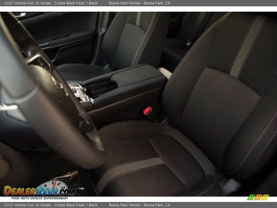 2017 Honda Civic LX Sedan Crystal Black Pearl / Black Photo #19