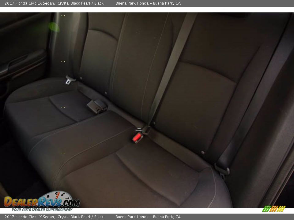 2017 Honda Civic LX Sedan Crystal Black Pearl / Black Photo #20